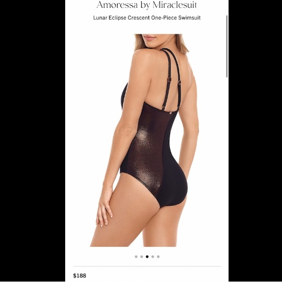 NWT - AMORESSA SWIMWEAR BY MIRACLESUIT LUNAR ECLIPSE ONE PIECE SWIMSUIT - SIZE 8 - Picture 4 of 16